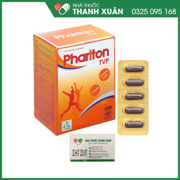 Phariton TVP bổ sung vitamin và khoáng chất hộp 60 viên